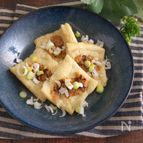 レンジで簡単♪焦がし味噌のパリッと油揚げスナック
