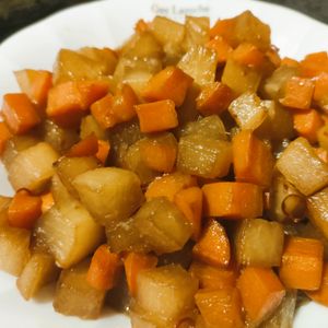 ドロンジョの作ってみた!投稿(【熱々ごはんに乗っけて最高♡】にんじんと大根のきんぴら風甘辛)