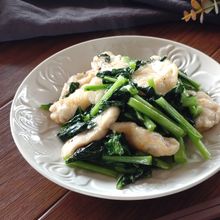 鶏むね肉とケールの簡単旨塩炒め。