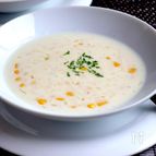 米粉でなめらかとろみづけ！コーン缶で簡単コーンスープ