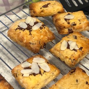 シンプル生活スタート！の作ってみた!投稿(ポリ袋で簡単！洗い物も楽々！【米粉Wチョコスコーン】)