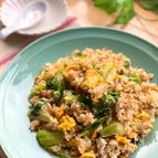 やみつき！レタスとひき肉の和風チャーハン