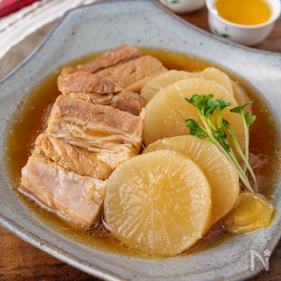 【お箸でほぐれる】豚バラと大根の和風オイスター煮#味しみしみ