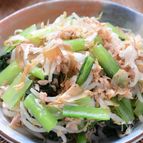 レンジで3分【もやしと小松菜のツナおかか和え】お箸が進む！