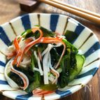 きゅうりとわかめとかにかまの酢の物