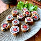 簡単おいしい〝豚の海苔紅生姜巻き〟お弁当、おつまみに
