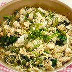 1品で栄養◎鶏むねひき肉とほうれん草のみぞれあん【ワンパン】