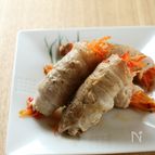 千切り野菜のくるくる肉巻き