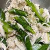 みーたんの作ってみた!投稿(【5分】調味料2つ。やわらか鶏とアスパラのポン酢和え)
