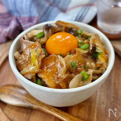 食べ応え満点！食べ盛りも大満足【すき焼き風甘辛丼】