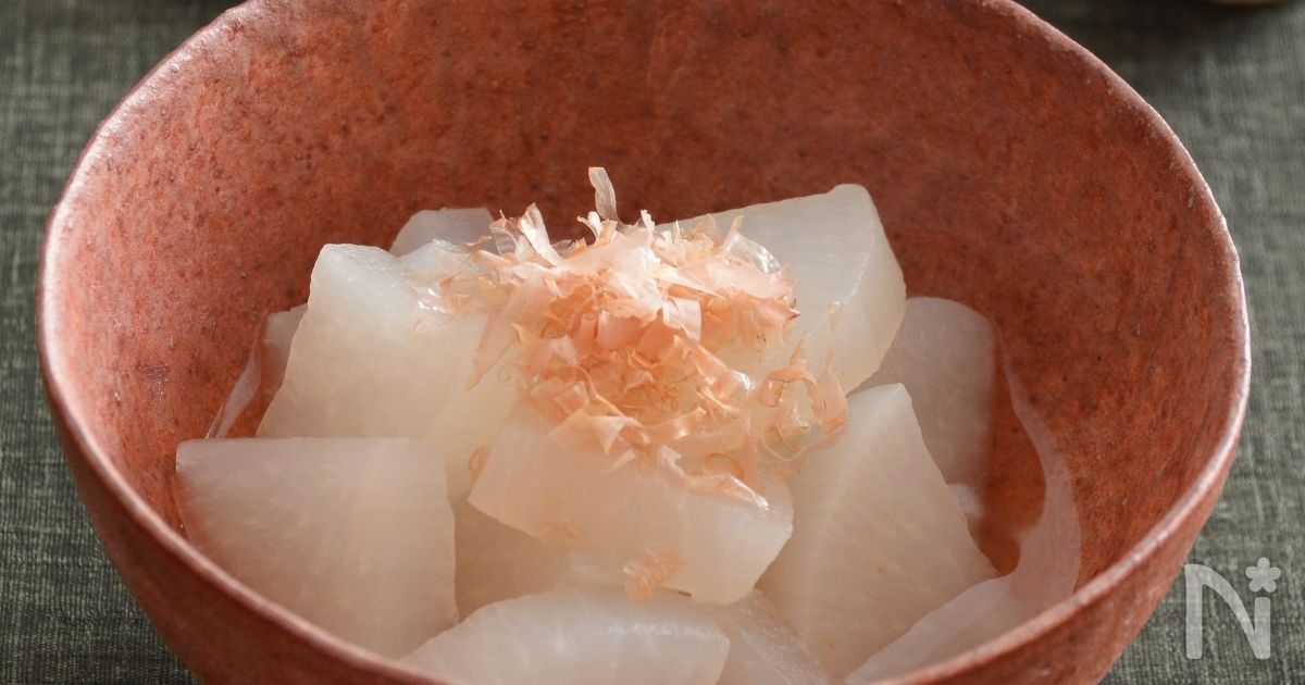 レンジ10分！だし大根。ほっとする和風味。ポン酢や柚子胡椒で