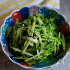 さっと1品！きゅうりと水菜の塩昆布和え