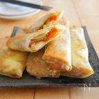 トースターでパリパリ！カレーライス春巻き