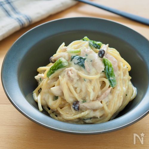 【濃厚クリームパスタ】ワンパン10分！偏食息子が夢中で食べる