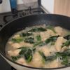 【とろとろ】鶏むね肉とほうれん草のみぞれ煮の工程3
