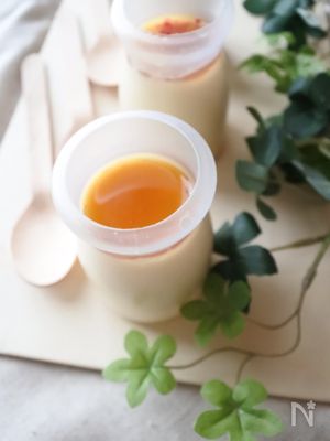 混ぜて冷やすだけ！甘酒豆乳プリン