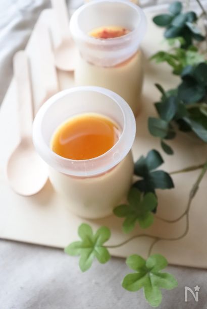 混ぜて冷やすだけ！甘酒豆乳プリン