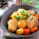 ほっくりホクホク♡冷凍栗と鶏もも肉のうま煮