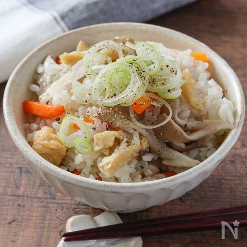 うま塩鶏だし【まいたけの炊き込みご飯】