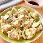 【もやしでかさ増し♡】フライパンで!ズッキーニのしゅうまい