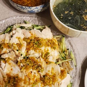 週一だけは頑張ります💦の作ってみた!投稿(鶏むね肉でしっとり柔らか！よだれ鶏)