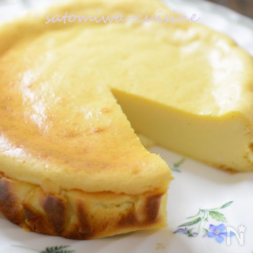 焼くまで５分【米粉のしっとりチーズケーキ】翌日しっとり濃厚♡