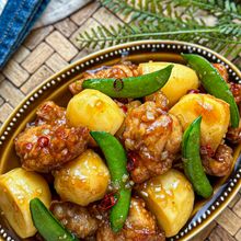 鶏もも肉とスナップエンドウで《中華風♡肉じゃが》