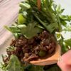生がおいしい!【春菊と牛肉の韓国風サラダ】の工程4