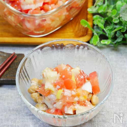 納豆のタレに飽きたらこれ!トマトねぎ塩麹だれで食べる納豆