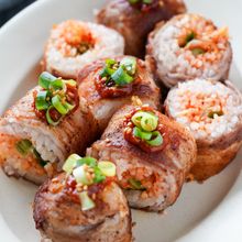 旨すぎ感動♡ご飯と共に『肉巻きサムギョプサル』家族全員大絶賛