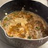 【牛乳でとろける背徳スープ】濃厚ネギ豚つけ麺の工程3