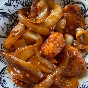 万福の作ってみた!投稿(ワンパン10分【鶏肉BBQソース炒め】ケチャップとソースで♩)