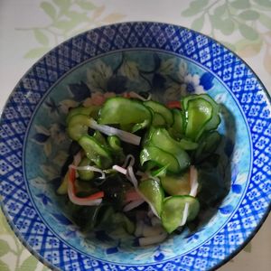 KUMIKOの作ってみた!投稿(【きゅうりとわかめの酢の物】隠し味でさらにおいしく♡)