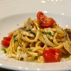 イタリア発！イワシとミニトマトのリングイネ