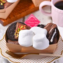 濃厚スモアブラウニー│型から溢れるザクとろ食感♪バレンタイン