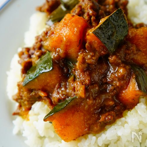 ほっこり甘辛♪【かぼちゃキーマカレー】