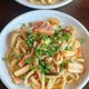 【エリンギとベーコンの香味バター焼うどん】冷凍うどんで簡単