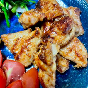 momoの作ってみた!投稿(ご飯が進む味付け♡『西京風照り味噌チキン』＃下味冷凍)