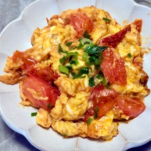 968467の作ってみた!投稿(5分で作れる【コク深！トマトと卵の中華炒め】)