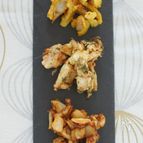 叩きれんこんのから揚げ3種