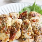 鶏肉の大葉味噌焼き