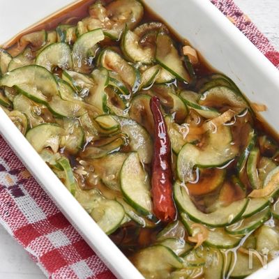 昔懐かしいきゅうりの酢醤油漬け【作り置き】