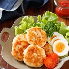 むね肉のはんぺんチーズ丸め焼き【#作り置き #ポリ袋】