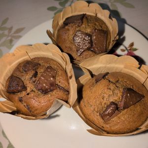 KUMIKOの作ってみた!投稿(【焼くまで5分】ノンバター・ホケミで簡単♡カフェモカマフィン)
