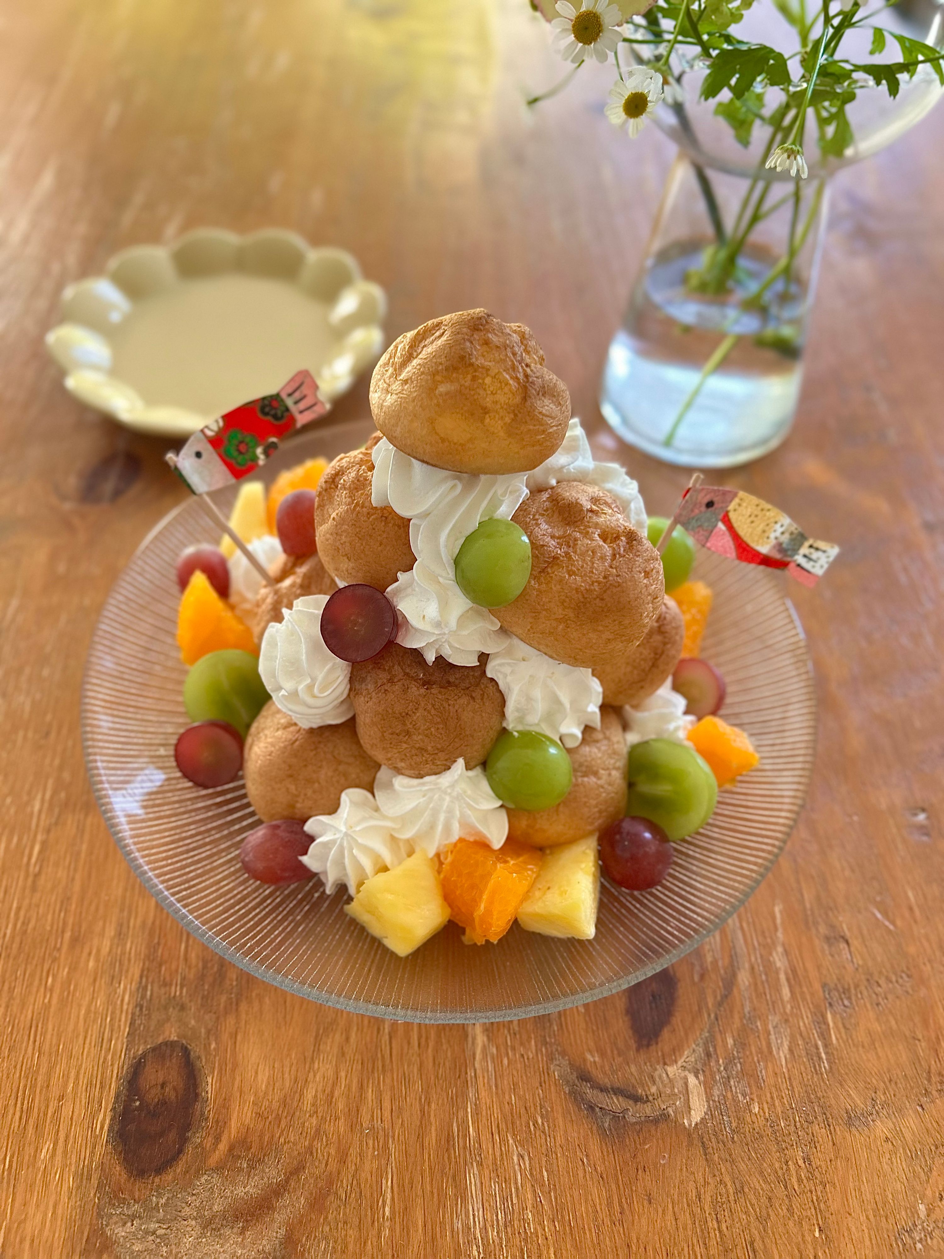 クロカンブッシュ風☆キラキラ☆プチシューツリー | レシピサイトNadia