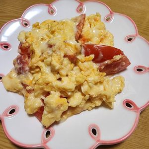 ナムディの作ってみた!投稿(【まろやかクリーミー♪】トマト卵炒め)