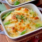 鶏ささみと春野菜の和風グラタン