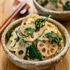 レンジで3分《蓮根と大葉♡さっぱり胡麻和え》