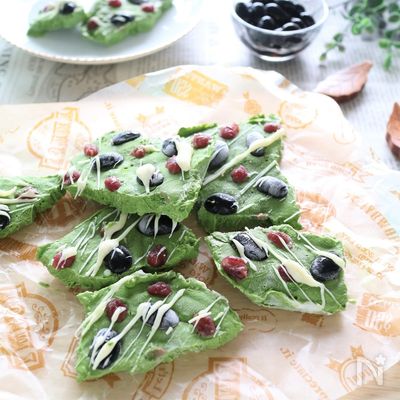 パキッとアイス!抹茶黒豆ヨーグルトバーク