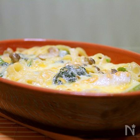 ほうれん草のパスタグラタン By かめきちパパ レシピサイト Nadia ナディア プロの料理家のおいしいレシピ